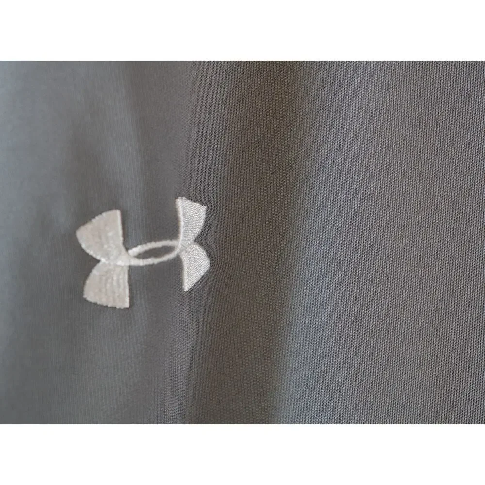 Under Armour Men's Polo 2xl Gray Embroidered POLO Shirt Heatgear‎ - Picture 3 of 8